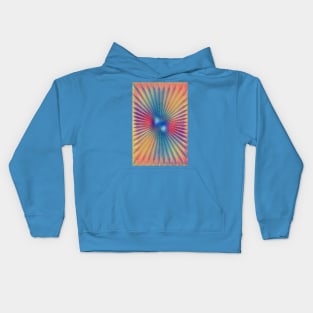 Rays radiating from the center. 2 Kids Hoodie